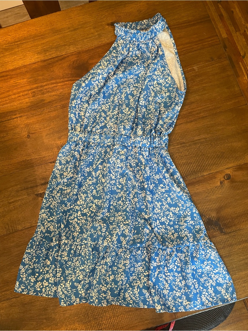 Floral high neck dress